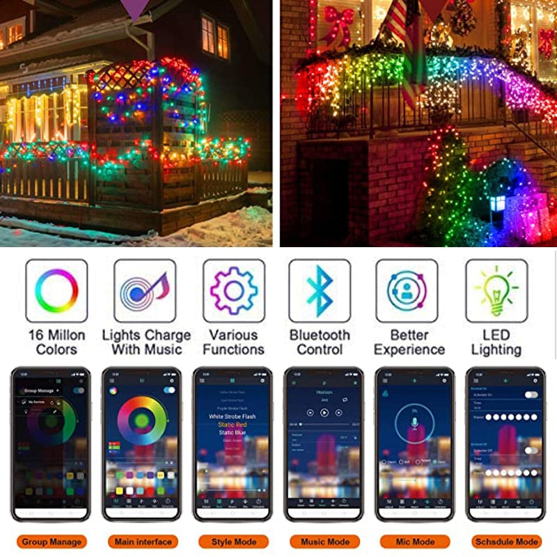 Christmas Led Lights with Remote Control
