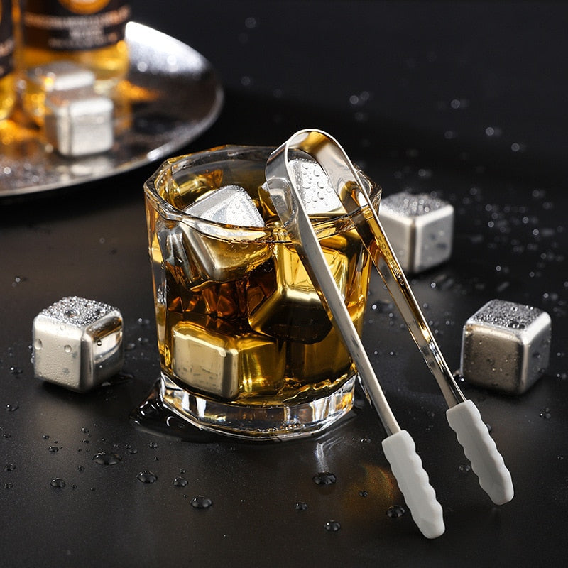 Stainless Steel Ice Cubes Set